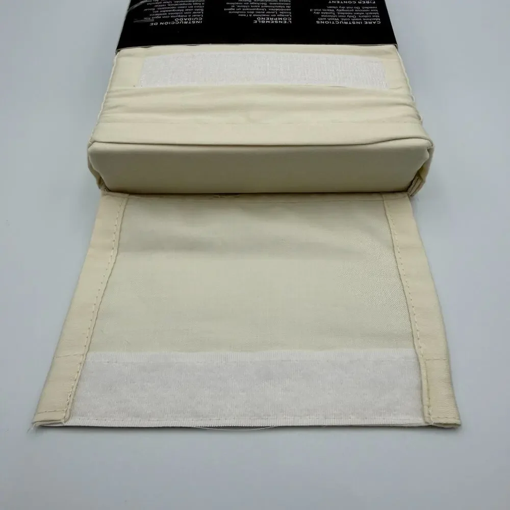Lauren Ralph Lauren Dunham Sateen Standard Pillowcases Set 2 Cream Cotton NIP
